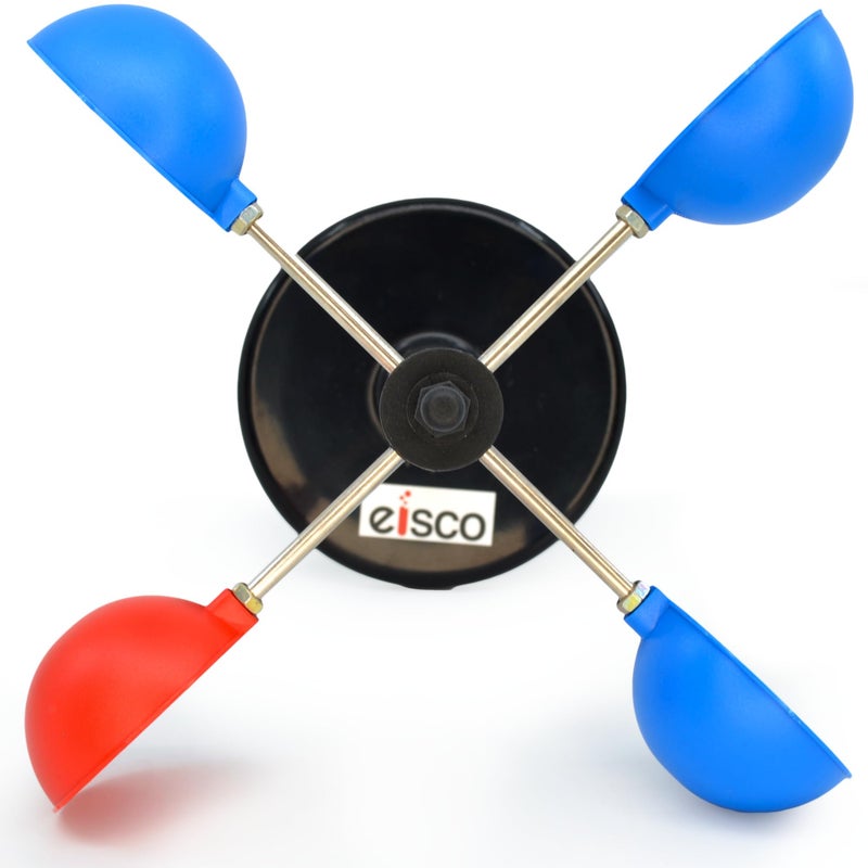 EISCO إيسكو - مقياس سرعة الرياح الصغير لقياس سرعة الرياح تصميم متين ومقاوم للعوامل الجوية للاستخدام الخارجي والتعليمي - Image 4